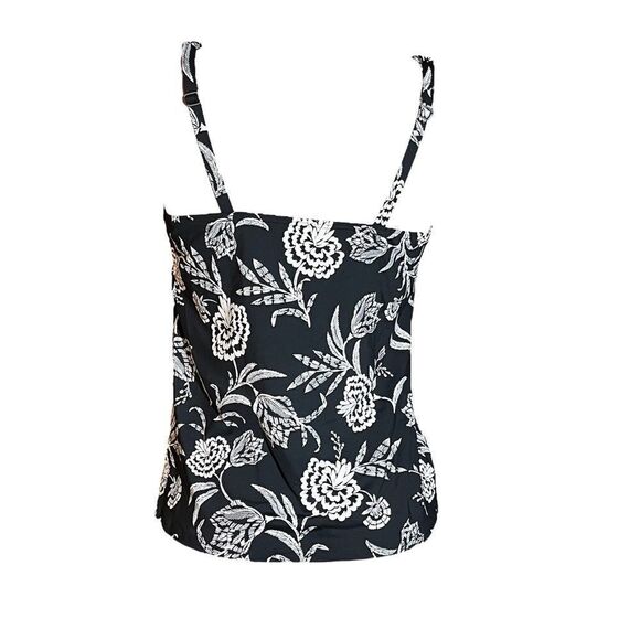 Lands' End Square-Neck Underwire Tankini Swimsuit Top - Picture 6 of 9